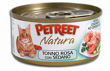 Petreet Natura Кусочки розового тунца с сельдереем, 70 гр